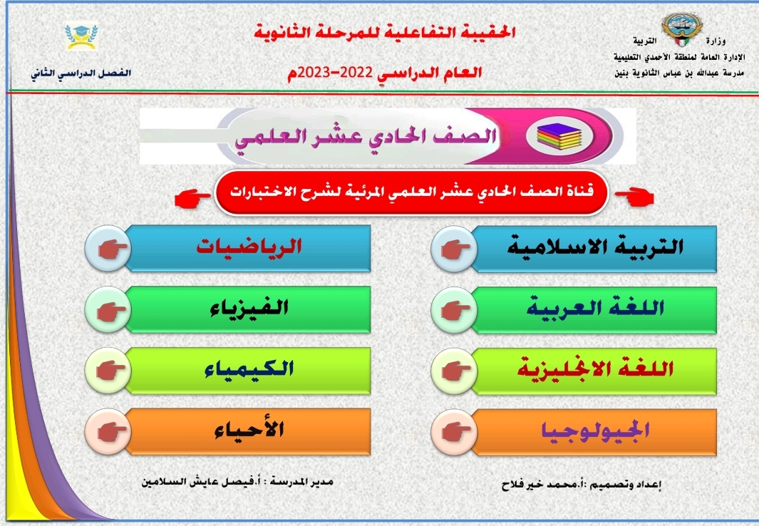 الحقيبة التفاعلية للمرحلة الثانوية